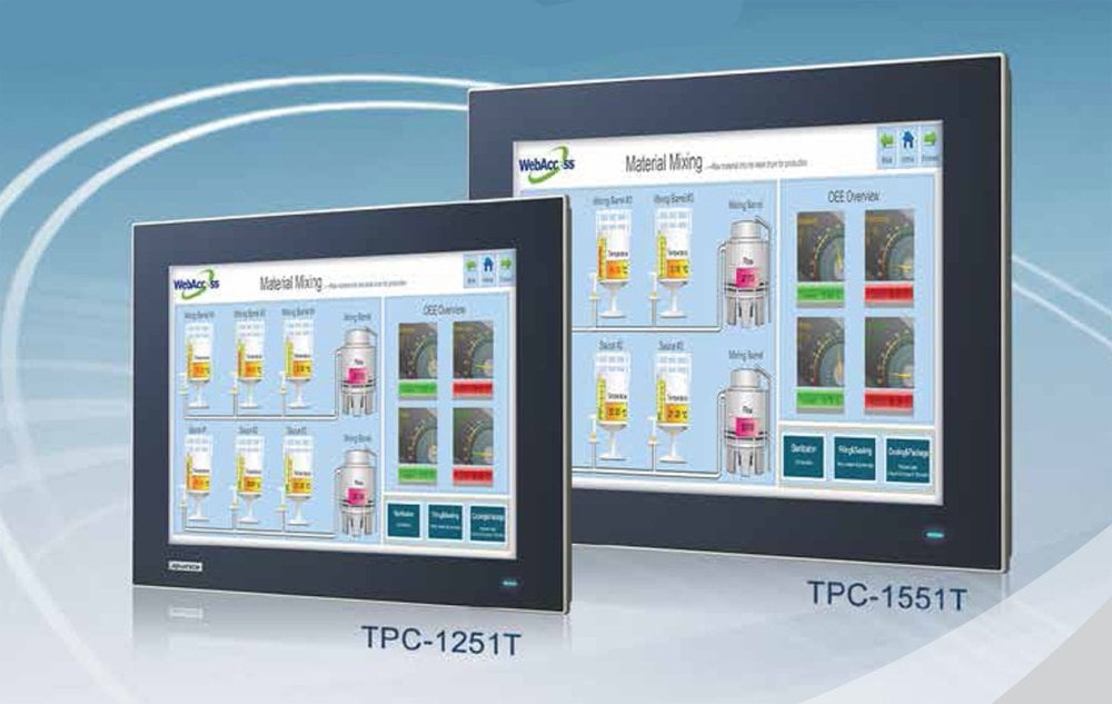 Próxima generación de ordenadores de pantalla táctil verdaderamente planos de Advantech: una oportunidad de cambiar a la nueva generación de interfaces hombre-máquina HMI.